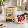Dad Super Hero Coffee Mug with MDF Coaster