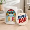 Daddy Shark Printed Coffee Mug with MDF Coaster